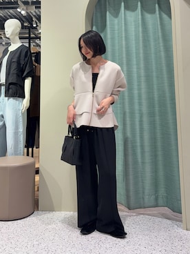「Jena espace merveilleux（ジェナ　エスパスメルヴェイユ）のアイテム（Tシャツ/カットソー）」を使った、たむさん（レディース・155cm）の秋コーディネート