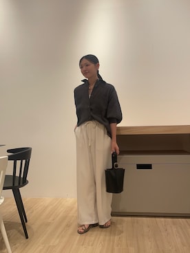 田村陽菜さん（骨格ナチュラル・レディース・155cm）の夏コーディネート
