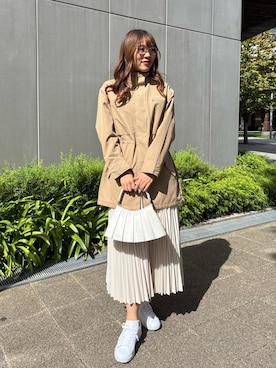 「アイテム（マウンテンパーカー）」を使った、すかちゃんさん（レディース・166cm）の秋コーディネート