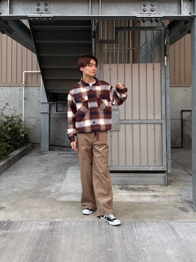 「paradigm（パラダイム）のアイテム」を使った、かいさん（メンズ・174cm）の冬コーディネート