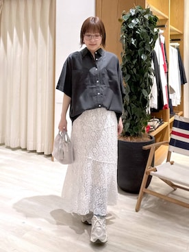 「BAYFLOW（ベイフロー）のアイテム（トップス）」を使った、momokaさん（レディース・159cm）の春コーディネート