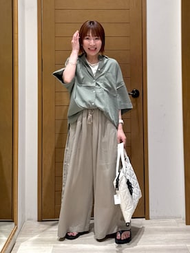 「BAYFLOW」｜momokaさん（レディース・159cm）の夏コーディネート