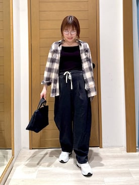 「アイテム（インナーウェア/肌着）」を使った、momokaさん（レディース・159cm）の秋コーディネート