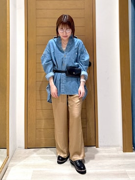 「アイテム（ワンピース/ドレス）」を使った、momokaさん（レディース・159cm・30代）の秋コーディネート