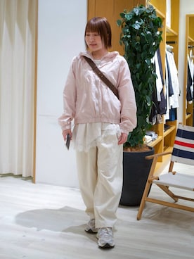 「BAYFLOW（ベイフロー）のアイテム（バッグ）」を使った、momokaさん（レディース・159cm）の春コーディネート