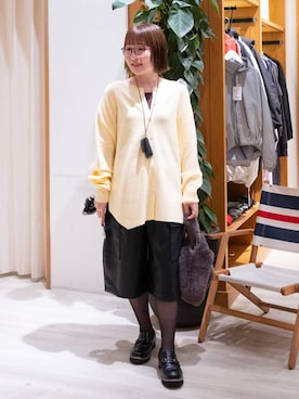 「HEREIAM（ヘレイアム）のアイテム」を使った、momokaさん（レディース・159cm）の秋コーディネート