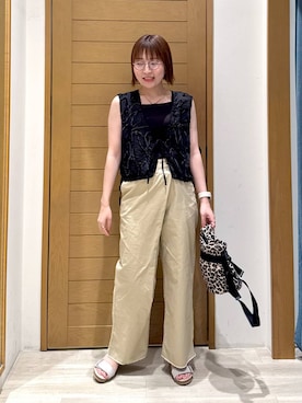 「アイテム（インナーウェア/肌着）」を使った、momokaさん（レディース・159cm）の夏コーディネート