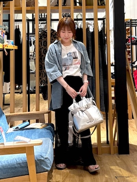 「BAYFLOW」｜momokaさん（レディース・159cm）の夏コーディネート