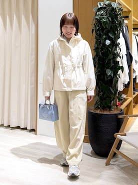 「BAYFLOW（ベイフロー）のアイテム（パンツ）」を使った、momokaさん（レディース・159cm）の春コーディネート