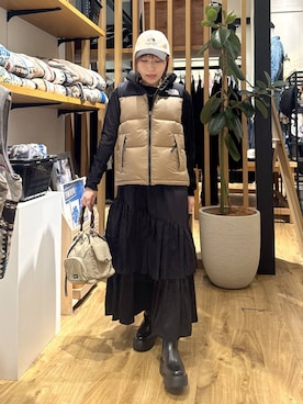 「THE NORTH FACE（ザノースフェイス）の【THE NORTH FACE(ザ・ノース・フェイス)】VALLEY CD CAP（WOMEN）（キャップ）」を使った、momokaさん（レディース・159cm・30代）の秋コーディネート