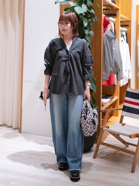 「アイテム（ハンドバッグ、その他）」を使った、momokaさん（レディース・159cm）の秋コーディネート