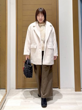 「アイテム（テーラードジャケット）」を使った、momokaさん（レディース・159cm・30代）の冬コーディネート