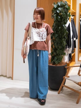 momokaさん（レディース・159cm）の春コーディネート