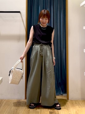 「アイテム（パンツ）」を使った、momokaさん（レディース・159cm・30代）の夏コーディネート
