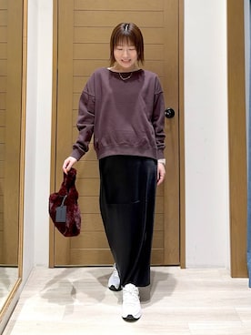「HEREIAM（ヘレイアム）のアイテム（バッグ）」を使った、momokaさん（レディース・159cm）の秋コーディネート