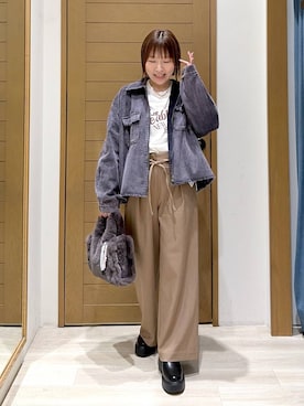 「アイテム（ブルゾン）」を使った、momokaさん（レディース・159cm・30代）の秋コーディネート