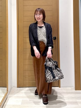 「アイテム（インナーウェア/肌着）」を使った、momokaさん（レディース・159cm）の秋コーディネート