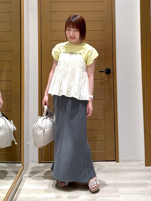 近藤千尋さんコラボ】オーバーサイズフレンチスリーブT（AJUGA.x