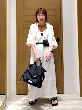「アイテム（ボディバッグ/ウエストポーチ）」を使った、momokaさん（レディース・159cm・30代）の夏コーディネート