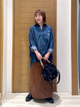 「アイテム（チュニック）」を使った、momokaさん（レディース・159cm・30代）の秋コーディネート