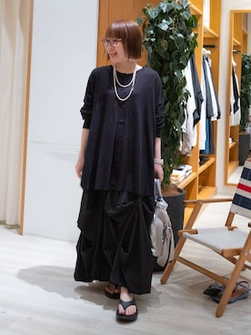 「OUTDOOR PRODUCTS（アウトドアプロダクツ）のアイテム」を使った、momokaさん（レディース・159cm）の春コーディネート