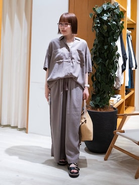 「BAYFLOW（ベイフロー）のアイテム（バッグ）」を使った、momokaさん（レディース・159cm）の春コーディネート