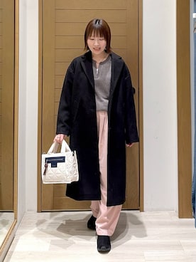 「骨格ナチュラル」｜momokaさん（レディース・159cm）の冬コーディネート