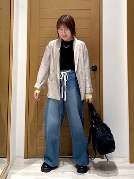 「アイテム（テーラードジャケット）」を使った、momokaさん（レディース・159cm・30代）の夏コーディネート