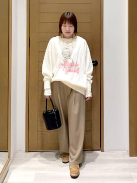 momokaさん（レディース・159cm）の冬コーディネート