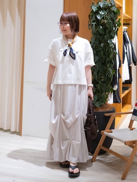 「OUTDOOR PRODUCTS（アウトドアプロダクツ）のアイテム」を使った、momokaさん（レディース・159cm）の春コーディネート