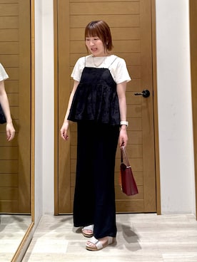 「アイテム（キャミソール）」を使った、momokaさん（レディース・159cm・30代）の夏コーディネート