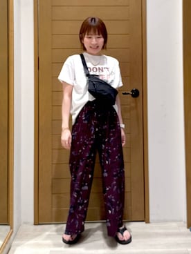 「BAYFLOW」｜momokaさん（レディース・159cm）の夏コーディネート
