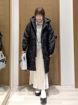 「BAYFLOW（ベイフロー）のアイテム（ショルダーバッグ）」を使った、momokaさん（レディース・159cm）の秋コーディネート