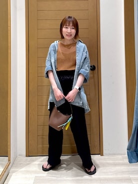 「アイテム（ハンドバッグ）」を使った、momokaさん（レディース・159cm・30代）の夏コーディネート