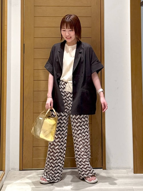 セール】[ウエストゴム仕様]透かし柄パンツ（その他パンツ