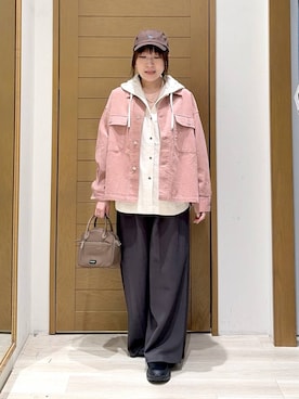 「BAYFLOW（ベイフロー）のアイテム」を使った、momokaさん（レディース・159cm）の冬コーディネート