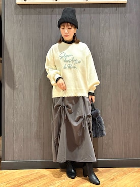 「Cutie Blonde（キューティーブロンド）のアイテム」を使った、meiさん（レディース・153cm）の冬コーディネート