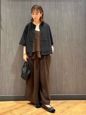 「アイテム（タンクトップ）」を使った、meiさん（レディース・153cm）の夏コーディネート