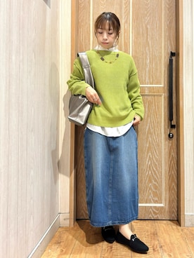 「ワッフル」｜「アイテム（その他シューズ）」を使った、meiさん（レディース・153cm）の冬コーディネート