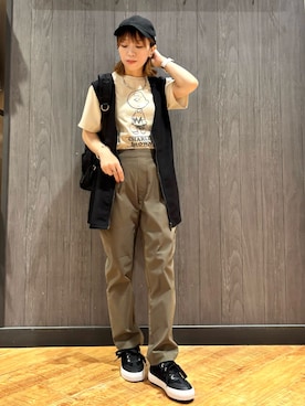 「アイテム（バックパック/リュック）」を使った、meiさん（レディース・153cm）の夏コーディネート