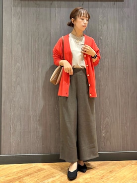 「アイテム（ネックレス）」を使った、meiさん（レディース・153cm）の秋コーディネート