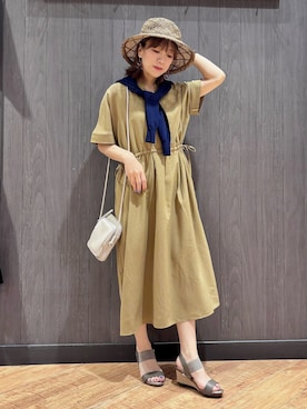 「麦わら帽子」｜meiさん（レディース・153cm）の夏コーディネート