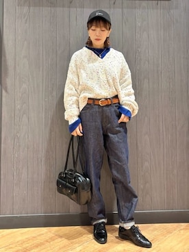 「Cutie Blonde（キューティーブロンド）のアイテム」を使った、meiさん（レディース・153cm）の冬コーディネート