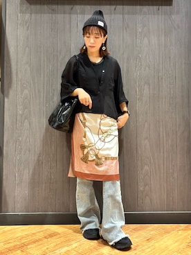 「SHOO・LA・RUE（シューラルー）のアイテム」を使った、meiさん（レディース・153cm）の秋コーディネート