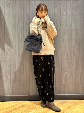 「Cutie Blonde（キューティーブロンド）のアイテム」を使った、meiさん（レディース・153cm）の冬コーディネート