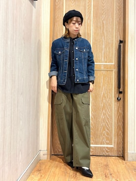 「DRESKIP（ドレスキップ）のアイテム（ジャケット/アウター）」を使った、meiさん（レディース・153cm）の春コーディネート