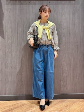 「SHOO・LA・RUE（シューラルー）のアイテム」を使った、meiさん（レディース・153cm）の春コーディネート