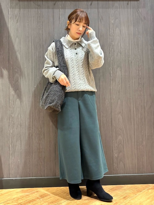 起毛ニットブーツ