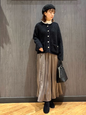 「DRESKIP（ドレスキップ）のアイテム」を使った、meiさん（レディース・153cm）の冬コーディネート