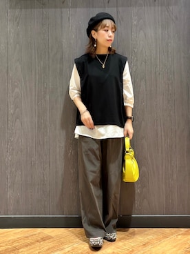 「SHOO・LA・RUE（シューラルー）のアイテム（その他パンツ）」を使った、meiさん（レディース・153cm）の秋コーディネート
